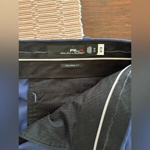 Ralph Lauren RLX Black and Blue Tailored Fit Pants